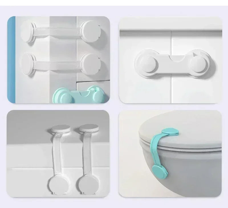 2/5PCS Baby Safety Cabinet Locks – Childproof Drawer & Door Latches