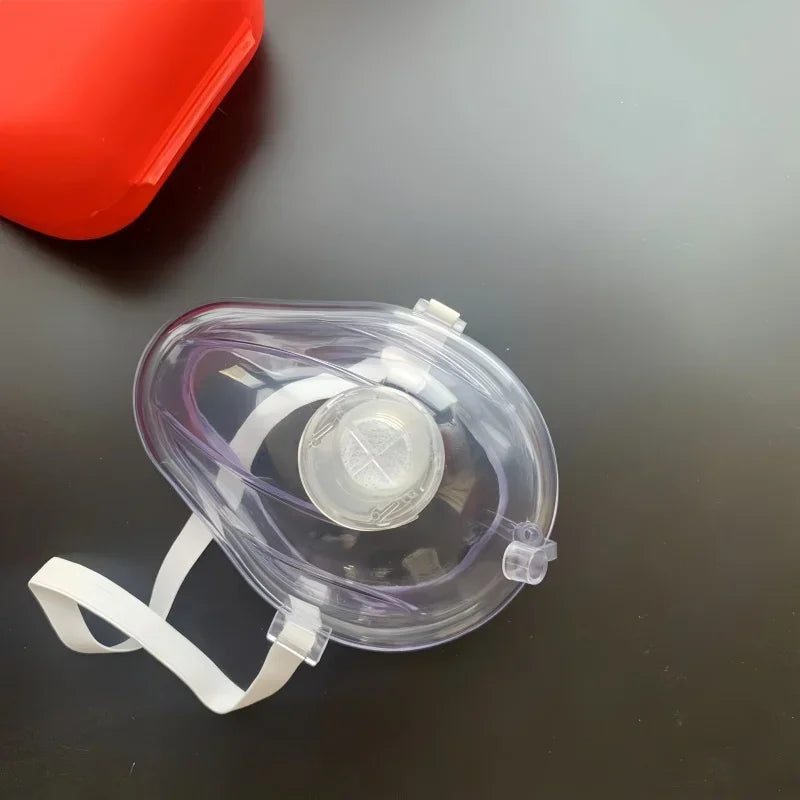 CPR Pocket Resuscitator Mask – Emergency First Aid Oxygen Mask for Adults & Children