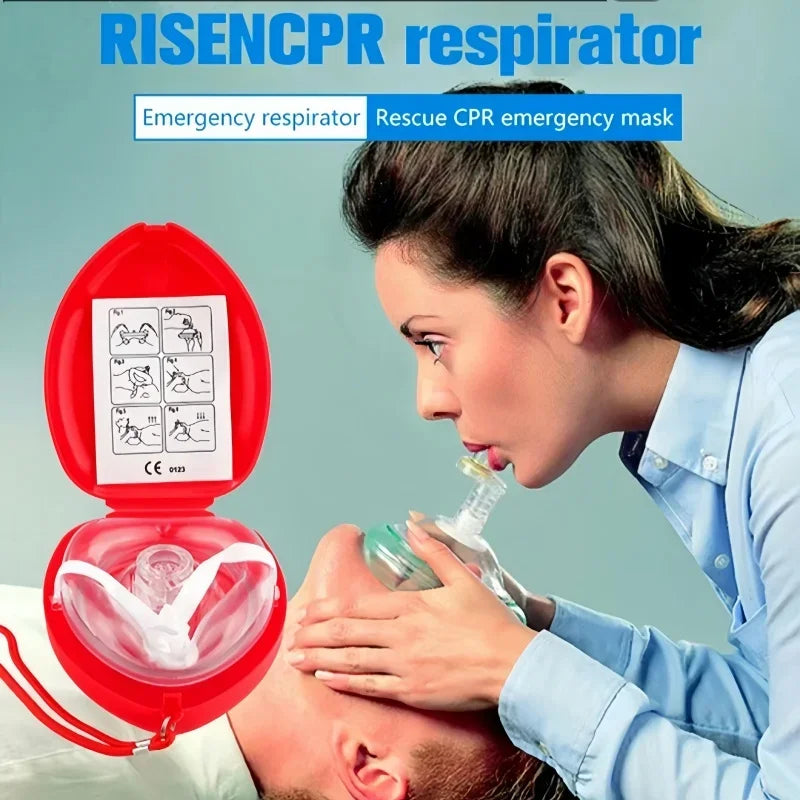 CPR Pocket Resuscitator Mask – Emergency First Aid Oxygen Mask for Adults & Children