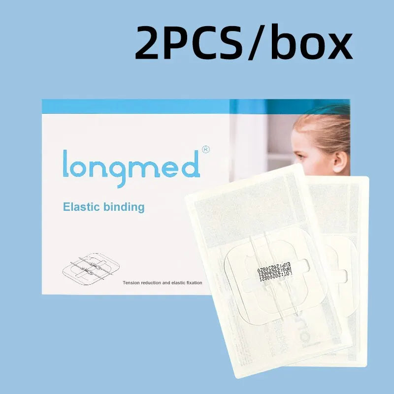 2pcs Zipper Tie Wound Closure Patch Hemostatic Patch Wound Fast Suture Zipper Band-Aid Outdoor Portable