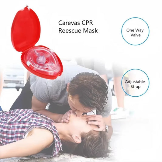 CPR Pocket Resuscitator Mask – Emergency First Aid Oxygen Mask for Adults & Children