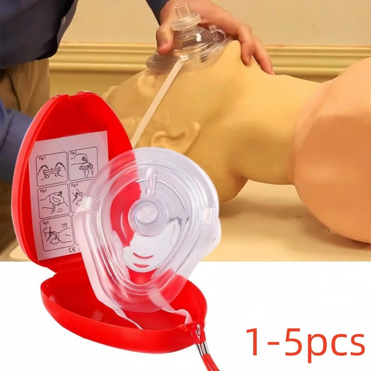 CPR Pocket Resuscitator Mask – Emergency First Aid Oxygen Mask for Adults & Children