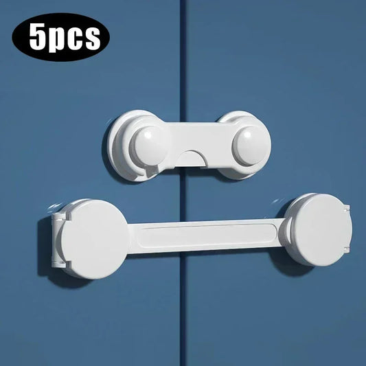 2/5PCS Baby Safety Cabinet Locks – Childproof Drawer & Door Latches